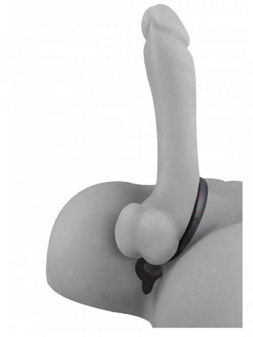 Ass-Gasm - Cockring con Anal Beads Nero