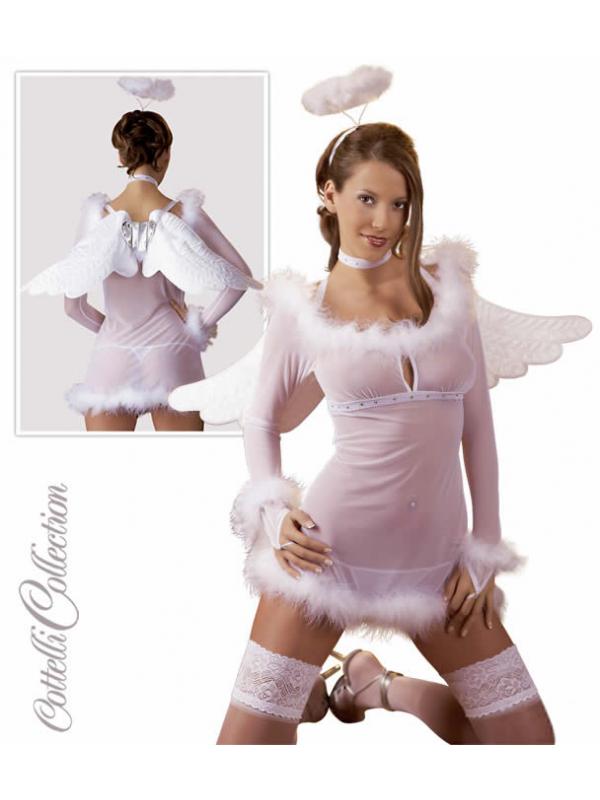 Vestito Angioletta Bianco Trasparente